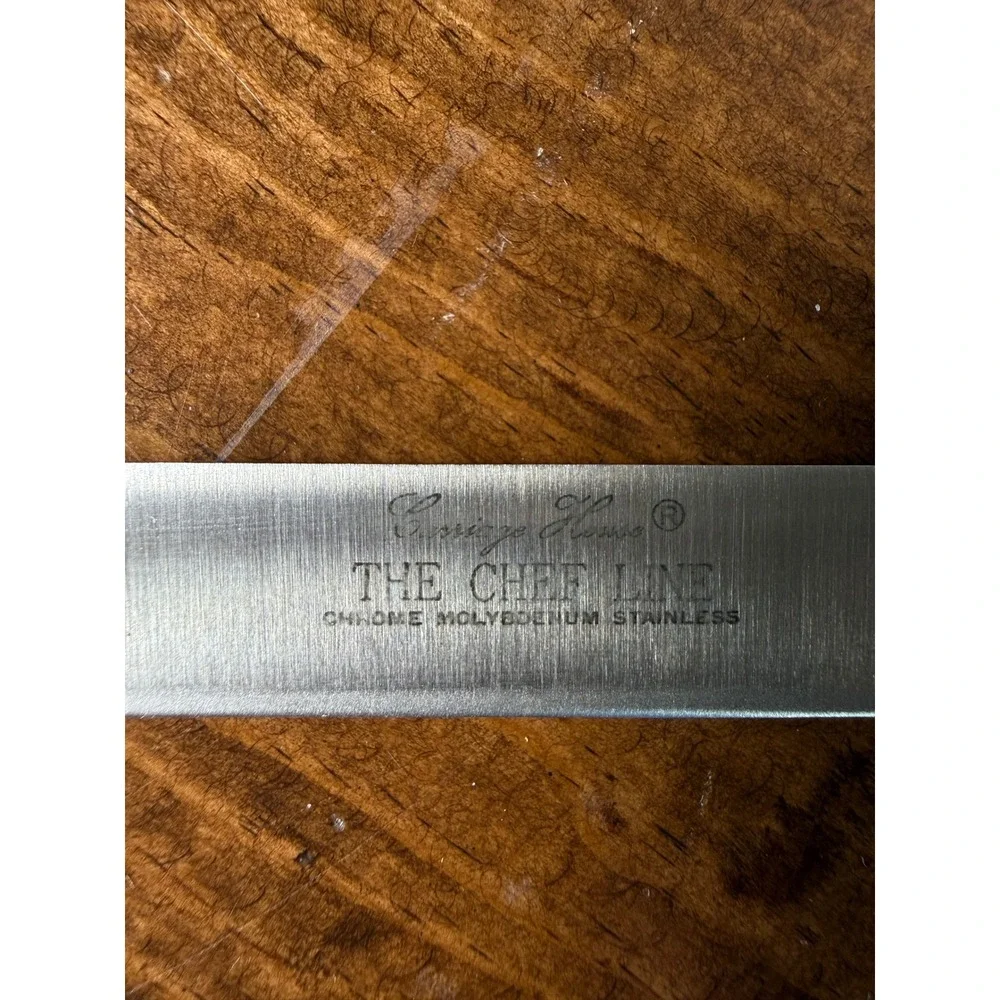 Carriage House Chef Line Steak Knives Set‎ with Wooden Block Washington Forge